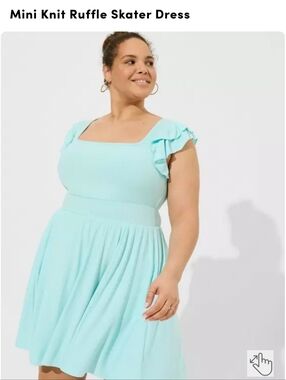 Torrid 4X Ruffle Skater Dress EUC